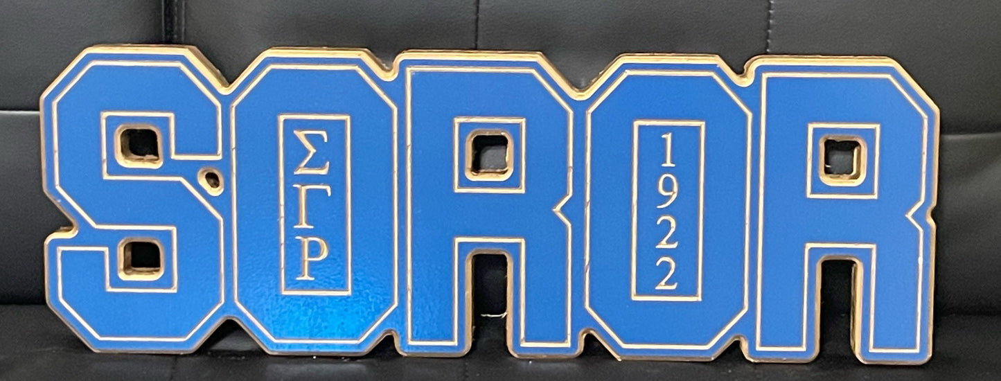 Sigma Gamma Rho - Soror Letters 23 Inches