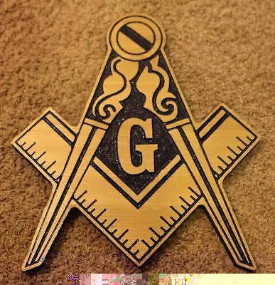 Masonic Compass and Square - 17" (Inch) Carved (Painted)