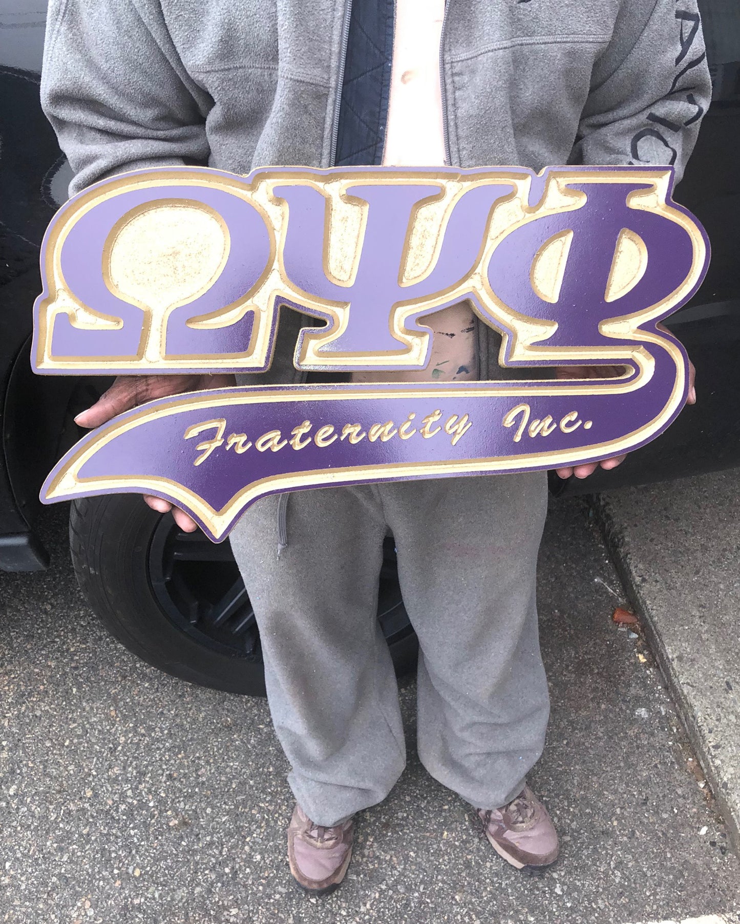 Omega Psi Phi Fraternity - 23" (Inch) Tail Patch Letters (Painted)