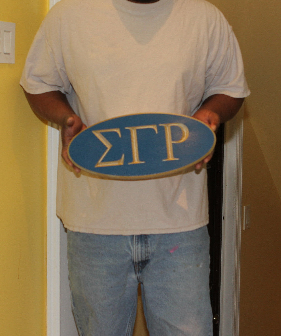 Sigma Gamma Rho - Oval Wall/Desk Plaque 15" Wide - Medium