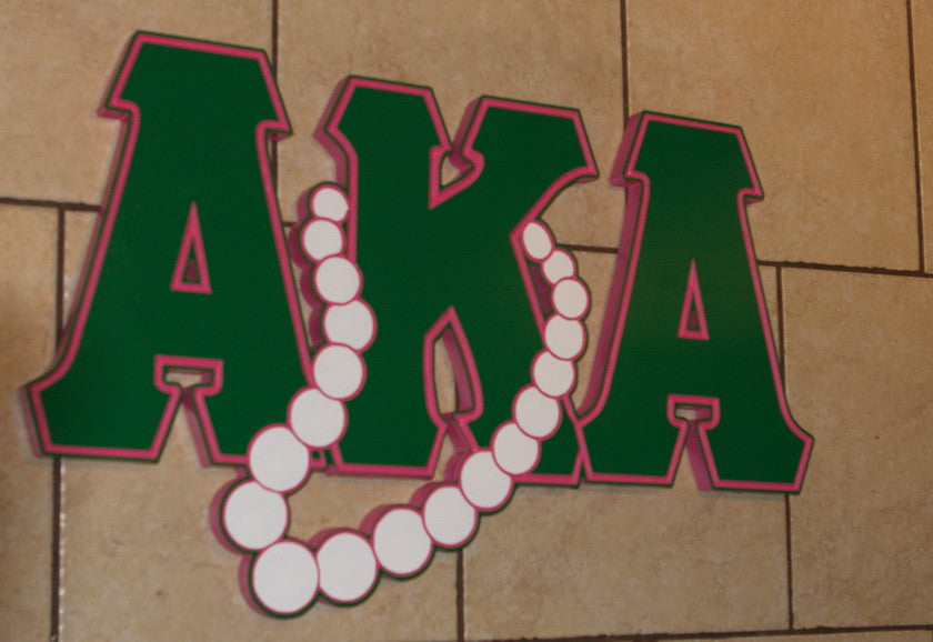 Alpha Kappa Alpha - Pearly Greek Letters 24" Wide