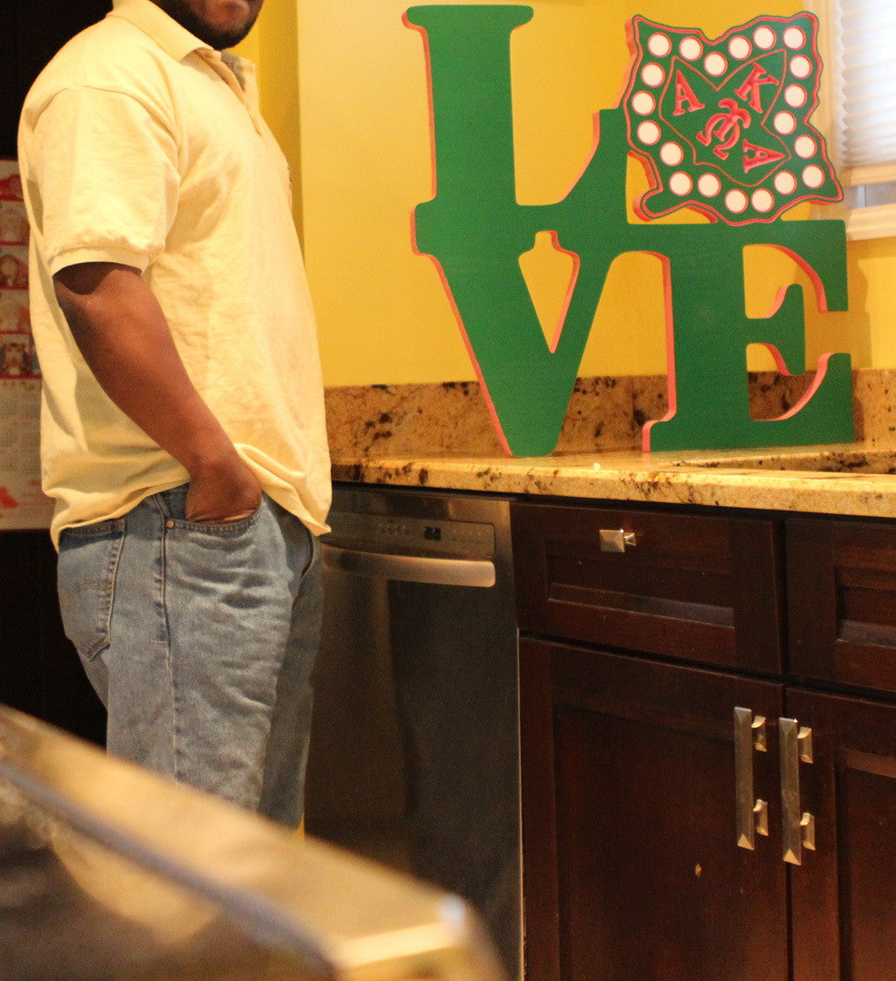 Alpha Kappa Alpha - LOVE Plaque 24"