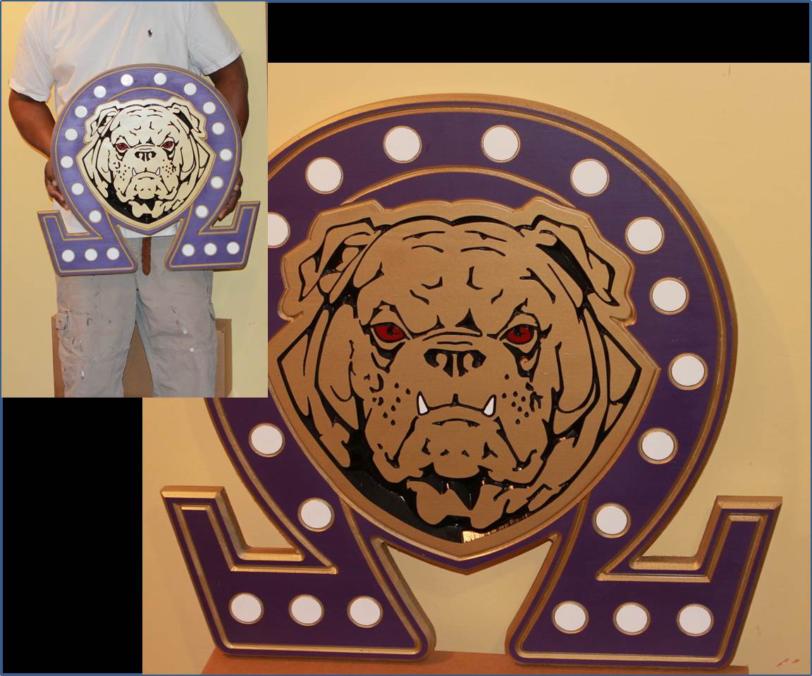 Omega Dawg Head - 24" Tall (Painted)