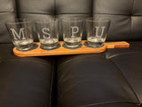 Omega Psi Phi Fraternity -Flight with Slate Coasters