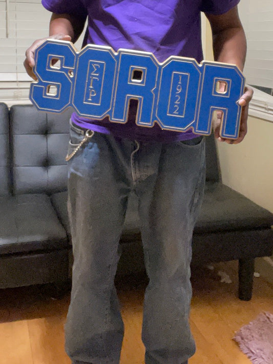 Sigma Gamma Rho - Soror Letters 23 Inches