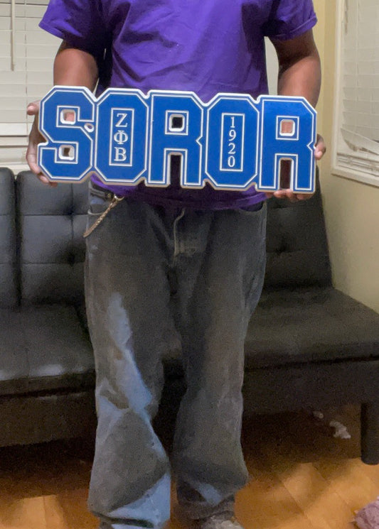 Zeta Phi Beta - Soror Letters 23 Inches