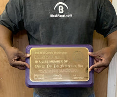 Omega Psi Phi Fraternity - Life Member Wall/Desk Card (Acrylic & Wood)