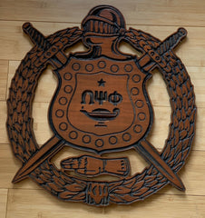 Omega Psi Phi Shield (1968) - Stained - 24" Tall