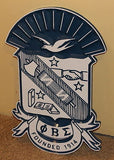 Phi Beta Sigma Fraternity - 12" (Inch) Carved Crest (Painted)