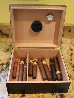 Kappa Alpha Psi Fraternity - Cigar Humidor (Coat of Arms Engraved) - Holds 40-50 Cigars