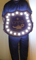 Omega Psi Phi Fraternity - Lighted 24" (Inch) Carved INNER Shield (Painted)