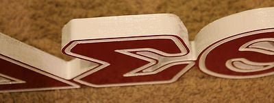 Delta Sigma Theta Sorority - 22" (Inch) BIG BLOCK LETTERS (Painted) - Horizontal