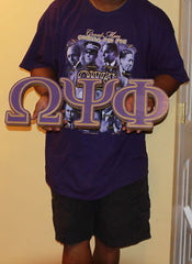 Omega Psi Phi Fraternity - 23" (Inch) Big Block Letters (Painted)