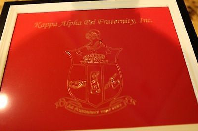 Kappa Alpha Psi Fraternity - Cigar Humidor (Coat of Arms Engraved) - Holds 40-50 Cigars