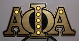 Alpha Phi Alpha Fraternity - Lighted 22" (Inch) Carved Letters (Painted)