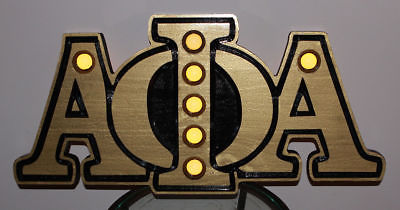 Alpha Phi Alpha Fraternity - Lighted 22" (Inch) Carved Letters (Painted)