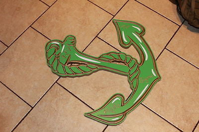 Alpha Sigma Tau Sorority - 22" (Inch) Carved Anchor (Painted)