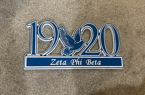 Zeta Phi Beta 1920 24" Wide