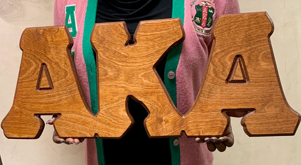 Alpha Kappa Alpha - Wooden Greek Letters 31" Wide