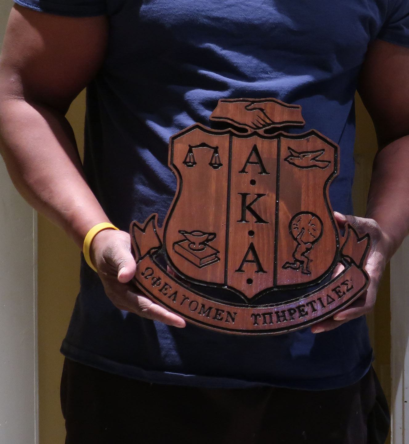 Alpha Kappa Alpha Crest (Stained)