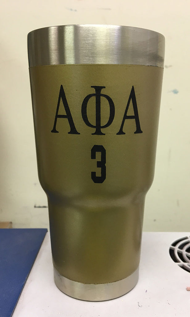 Alpha Phi Alpha 20 oz RTIC Tumbler Creative CNC Carvings
