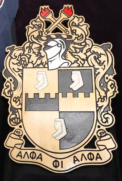 Alpha Phi Alpha Shield (Painted) 24"