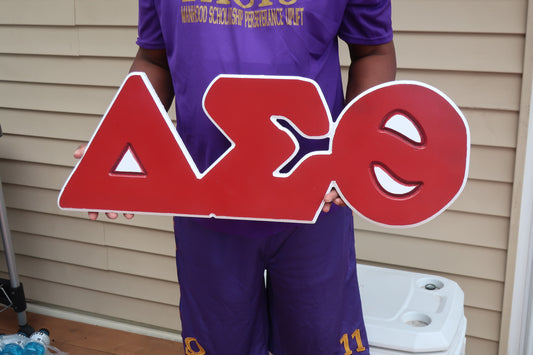 Delta Sigma Theta - Bubble Letters (Horizontal) 30" in.