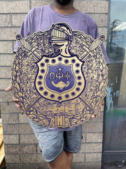Omega Psi Phi Shield (1923) - Painted - 24" Tall