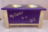 Omega Psi Phi Dog Owner Feeder Bowl Stand