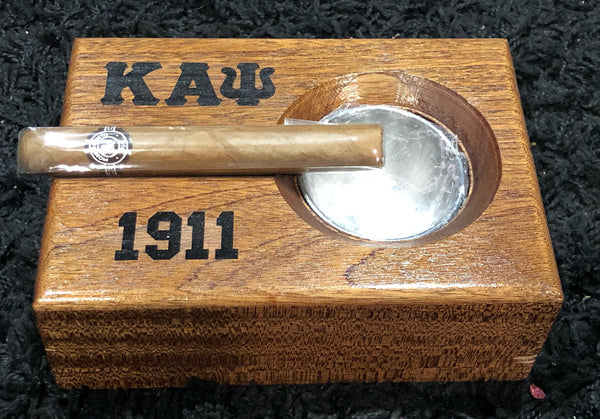 Kappa Alpha Psi Fraternity - Cigar Ashtray (Mahogany) - Small