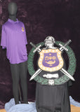 Omega Psi Phi Shield (E) Carved Painted Escutcheon)