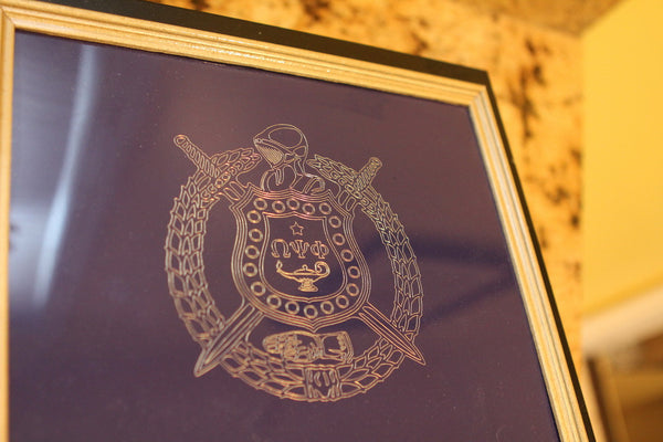 Omega Psi Phi Cigar Humidor  - Holds 40-50 Cigars