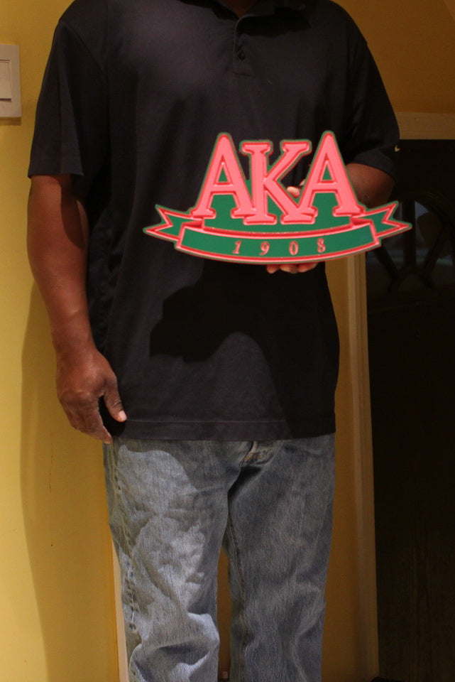 Alpha Kappa Alpha Wall/Desk Plaque 16" Wide