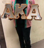 Alpha Kappa Alpha - Mirror Faced Wooden Greek Letters 31" Wide