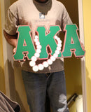 Alpha Kappa Alpha - Pearly Greek Letters 24" Wide