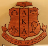 Alpha Kappa Alpha Crest (Stained)