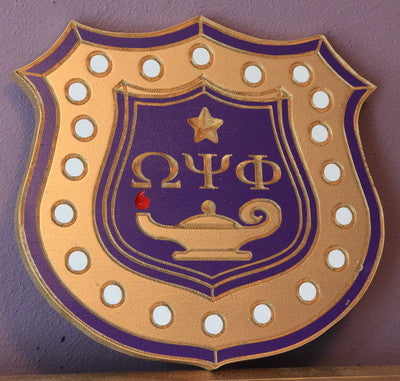 Omega Psi Phi Inner Shield (M) - 24" Tall
