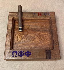 Omega Psi Phi Fraternity - Cigar Ashtray (Mahogany)