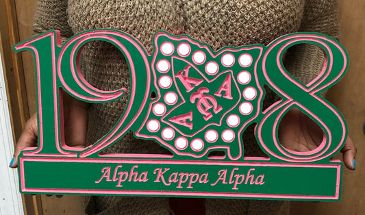 Alpha Kappa Alpha 1908 24" Wide