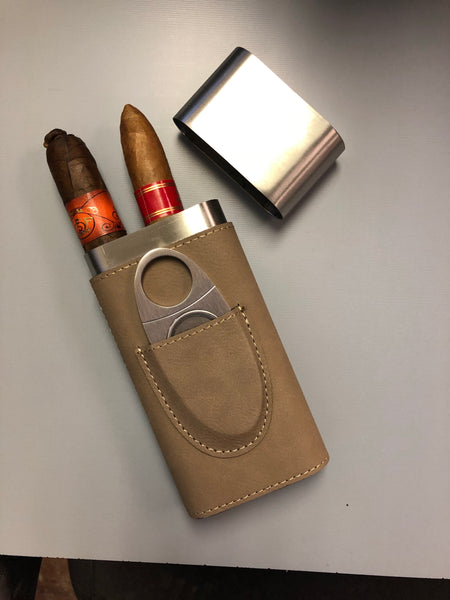 Cigar Carrier (Leather Personal) - Custom - Kappa Alpha Psi