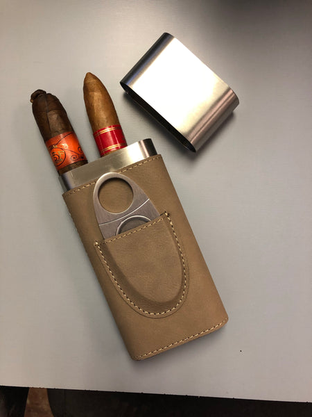 Omega Psi Phi Cigar Carrier (Leather Personal) - Custom