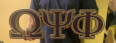 Omega Psi Phi Big Block Que Letters 28”