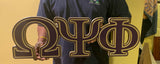 Omega Psi Phi Big Block Que Letters 28”