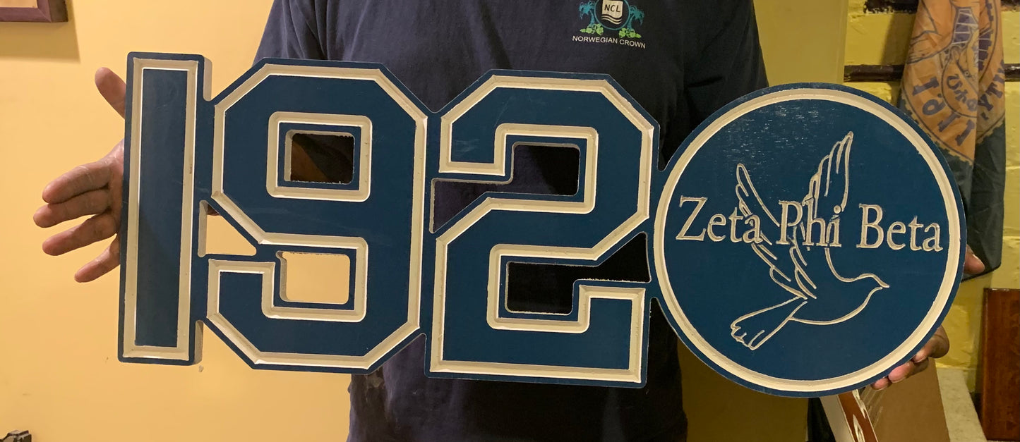 Zeta Phi Beta 1920 with Dove