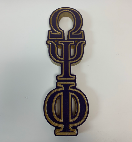 Omega Psi Phi 16” Vertical Que Letters