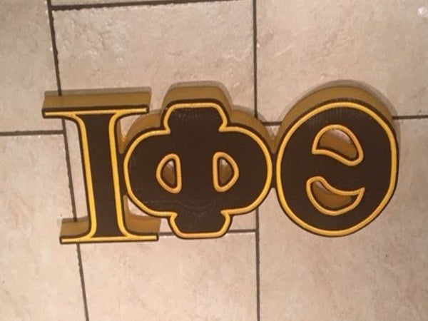 Iota Phi Theta Fraternity - 22" (Inch) BIG BLOCK LETTERS (Painted)