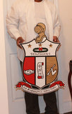 Kappa Alpha Psi Fraternity - 26" (Inch-Long) Carved Shield (Painted)