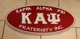 Kappa Alpha Psi Fraternity - 23" (Inch) Oval Carved Plaque (Painted)