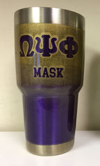 Omega Psi Phi - 30 oz RTIC Tumbler (Ombre - Dual Color Fade)